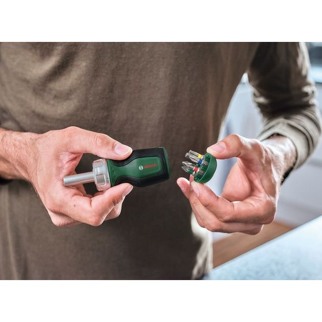 Bosch Викрутка з храповиком 6 насадок, фото , изображение 5 | SNABZHENIE.com.ua