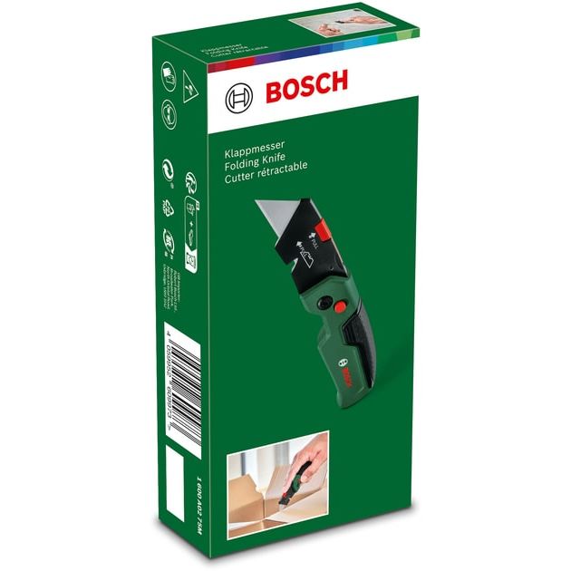Bosch Ніж складний, трапецієподібне лезо,корпус пластик, 144мм, фото , изображение 10 | SNABZHENIE.com.ua