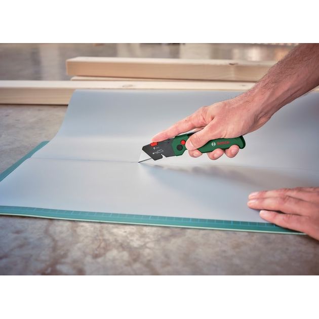 Bosch Ніж складний, трапецієподібне лезо,корпус пластик, 144мм, фото , изображение 8 | SNABZHENIE.com.ua