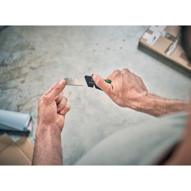 Bosch Ніж складний, трапецієподібне лезо,корпус пластик, 144мм, фото , изображение 6 | SNABZHENIE.com.ua