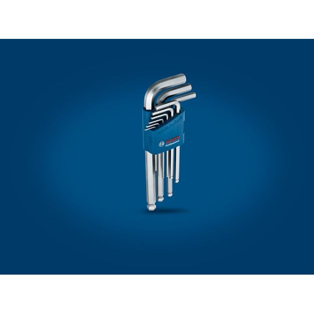 Bosch Ключі шестигранні, набір 9шт, кулястий наконечник, фото , зображення 3 | SNABZHENIE.com.ua Bosch Ключі шестигранні, набір 9шт, кулястий наконечник, фото , зображення 3 | SNABZHENIE.com.ua