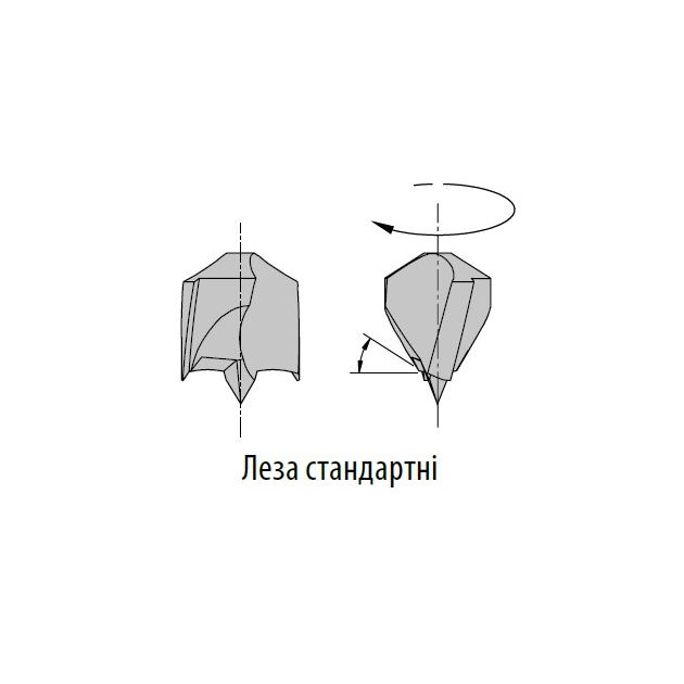 Сверло левое с двумя канавками для глухих отверстий 13x35мм CMT, фото , изображение 2 | SNABZHENIE.com.ua
