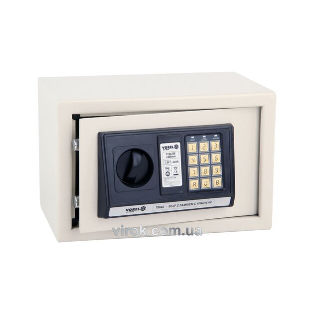 Сейф с электронным замком VOREL 31x20x20 см, фото  | SNABZHENIE.com.ua
