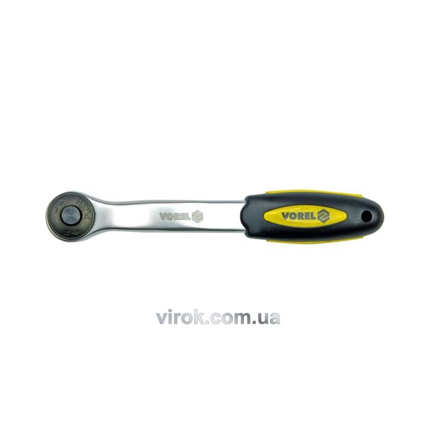 Тріщатка VOREL 1/2", вигнута, L=260 мм, 72T, CrV, фото  | SNABZHENIE.com.ua