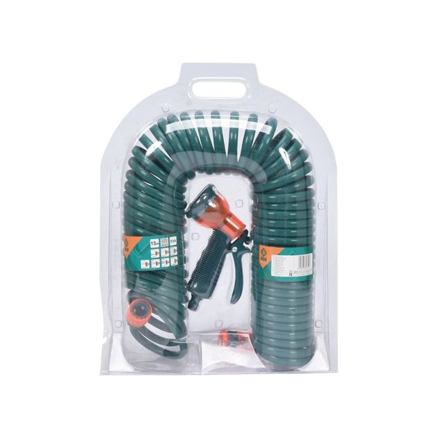 Пистолет-ороситель VOREL 7 режимов со спиральным шлангом 15 м, фото , изображение 3 | SNABZHENIE.com.ua