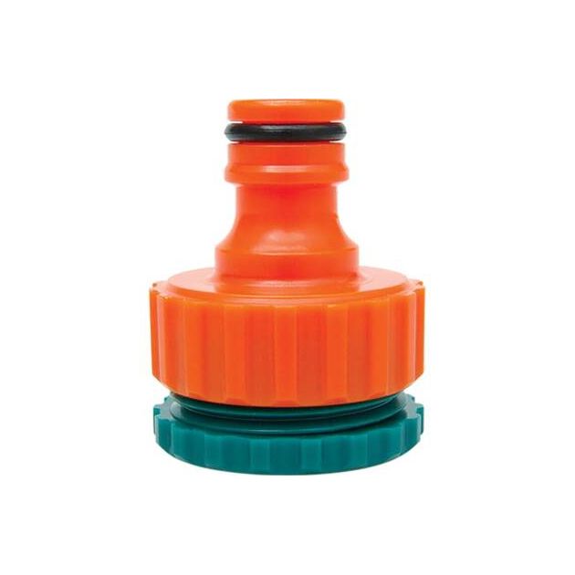 Адаптер зовнішній FLO для крана 3/4"-1/2" /ABS/ (БЛІСТЕР) [24/288], фото  | SNABZHENIE.com.ua