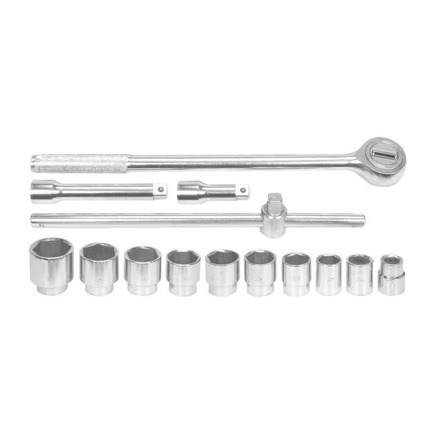 Набор торцевых головок VOREL 3/4", М22-50 мм с трещоткой (14 ед.), фото  | SNABZHENIE.com.ua