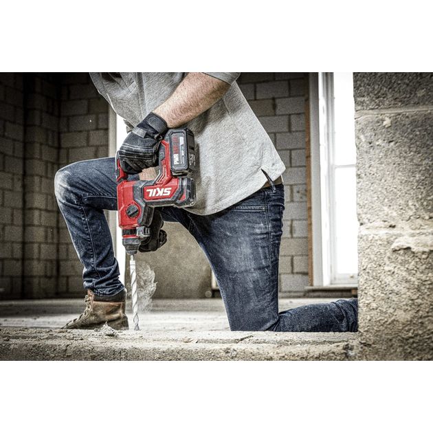 Skil Перфоратор акумуляторний 3851 CA XP SDS-plus 20В 1х2.5А-год 2.2Дж 4 режими 2кг, фото , изображение 7 | SNABZHENIE.com.ua Skil Перфоратор акумуляторний 3851 CA XP SDS-plus 20В 1х2.5А-год 2.2Дж 4 режими 2кг, фото , изображение 7 | SNABZHENIE.com.ua