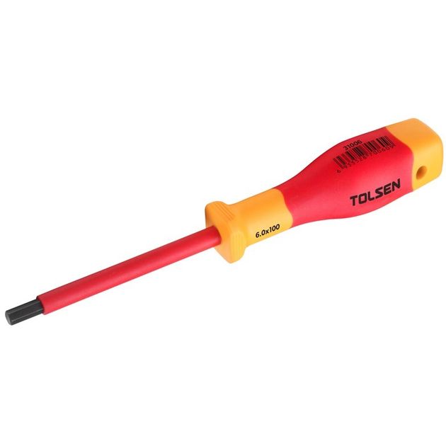 Tolsen Викрутка Premium шестигранна, діелектрична, H4х75мм, фото  | SNABZHENIE.com.ua