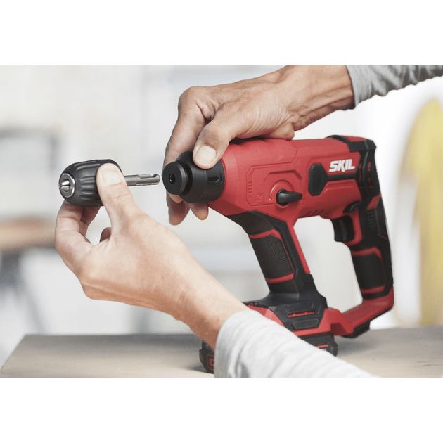 Skil Перфоратор акумуляторний 3810 CA SDS-plus+ШЗП 900Вт 1Дж аксесуари кейс 1.5кг без АКБ та ЗП, фото , изображение 8 | SNABZHENIE.com.ua Skil Перфоратор акумуляторний 3810 CA SDS-plus+ШЗП 900Вт 1Дж аксесуари кейс 1.5кг без АКБ та ЗП, фото , изображение 8 | SNABZHENIE.com.ua