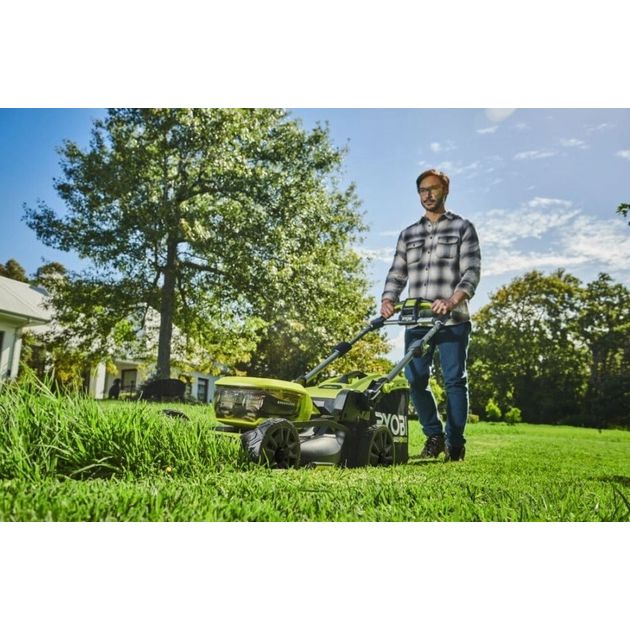 Ryobi Газонокосарка акумуляторна Max Power RY36LMX46A-150 36В акб 1х5А·год 46см 55л 25-75мм 22.5кг, фото , изображение 3 | SNABZHENIE.com.ua Ryobi Газонокосарка акумуляторна Max Power RY36LMX46A-150 36В акб 1х5А·год 46см 55л 25-75мм 22.5кг, фото , изображение 3 | SNABZHENIE.com.ua