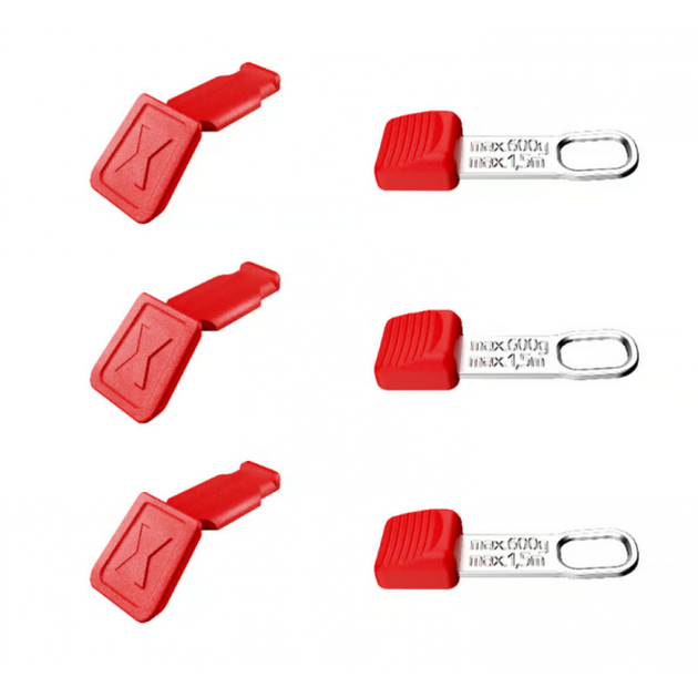 Кліпси для стропи безпеки та ручок KNIPEX 00 63 06 TCR Tethered Tool, MIX 3+3шт, фото  | SNABZHENIE.com.ua