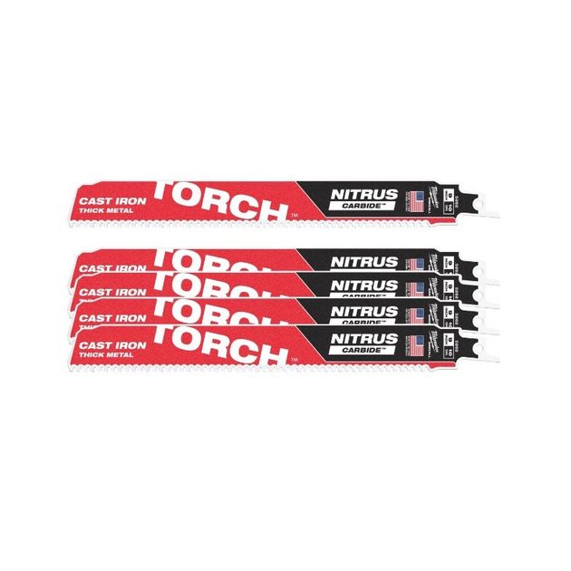 Полотно для сабельных пил TORCH CARBIDE NITRUS MILWAUKEE, 230х2,5мм, (5шт), (металлл), фото  | SNABZHENIE.com.ua