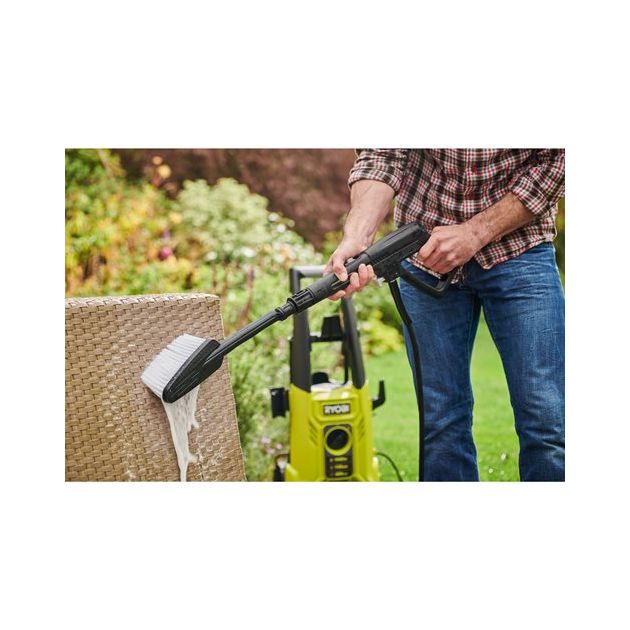 Ryobi Мінімийка високого тиску RY130PWA 1600Вт 130бар 420л/год шланг 5м 8.33кг, фото , зображення 3 | SNABZHENIE.com.ua Ryobi Мінімийка високого тиску RY130PWA 1600Вт 130бар 420л/год шланг 5м 8.33кг, фото , зображення 3 | SNABZHENIE.com.ua