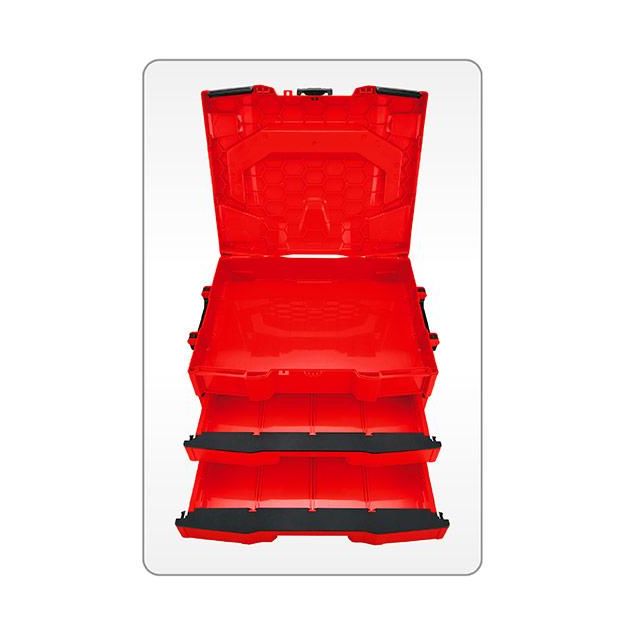 Ящик для инструмента модульный 3 секции 456x372x250мм (пластик) TOPTUL TBCE0202, фото , зображення 2 | SNABZHENIE.com.ua Ящик для инструмента модульный 3 секции 456x372x250мм (пластик) TOPTUL TBCE0202, фото , зображення 2 | SNABZHENIE.com.ua