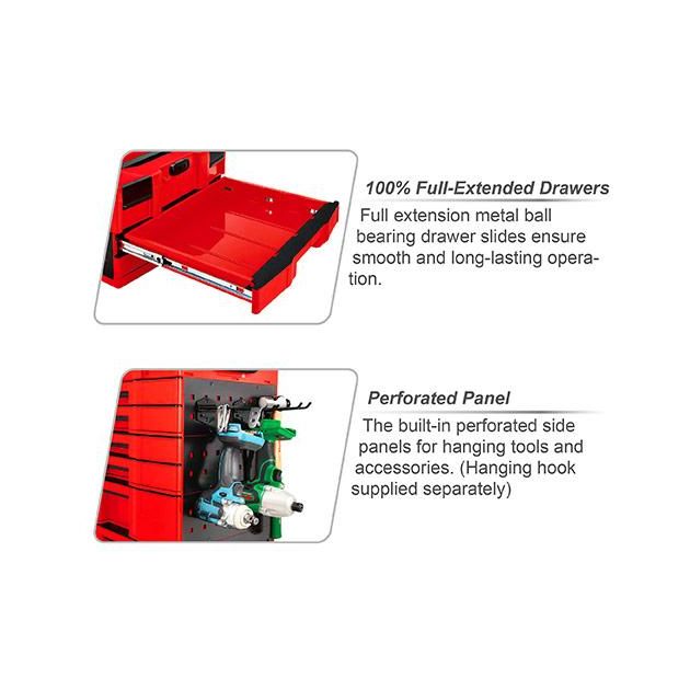 Выдвижной ящик двухсекционный модульный для TBCE0202 TOPTUL TEAK4601, фото , изображение 3 | SNABZHENIE.com.ua