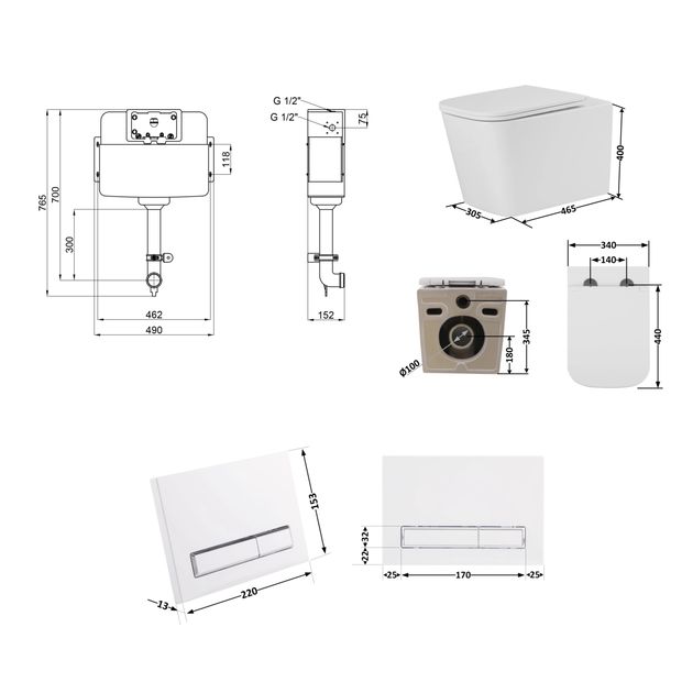 Готовое решение Qtap для ванной комнаты: Унитаз напольный Tern Ultra Quiet QT17223303AW + инсталляция QT0122490S+ клавиша QT0111M08V1384W, фото , зображення 2 | SNABZHENIE.com.ua Готовое решение Qtap для ванной комнаты: Унитаз напольный Tern Ultra Quiet QT17223303AW + инсталляция QT0122490S+ клавиша QT0111M08V1384W, фото , зображення 2 | SNABZHENIE.com.ua