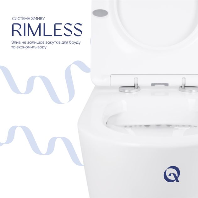 Готовое решение Qtap для ванной комнаты: Унитаз напольный Swan Rimless QT16223178W + инсталляция QT0122490S+ клавиша QT0111M08V1384W, фото , изображение 6 | SNABZHENIE.com.ua Готовое решение Qtap для ванной комнаты: Унитаз напольный Swan Rimless QT16223178W + инсталляция QT0122490S+ клавиша QT0111M08V1384W, фото , изображение 6 | SNABZHENIE.com.ua