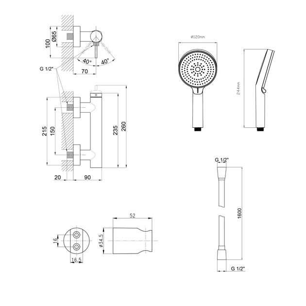 Комплект Qtap Robin Black Matt: Смеситель QTROB4060102B + Держатель QT829910842854OB + Шланг QTHADPVCSQ160B + Лейка QTRUC125BLM45951, фото , изображение 2 | SNABZHENIE.com.ua Комплект Qtap Robin Black Matt: Смеситель QTROB4060102B + Держатель QT829910842854OB + Шланг QTHADPVCSQ160B + Лейка QTRUC125BLM45951, фото , изображение 2 | SNABZHENIE.com.ua