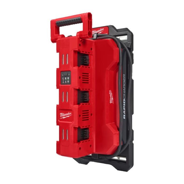 Зарядное устройство MILWAUKEE, M18 MPC6EU на 6 аккумуляторов PACKOUT, фото  | SNABZHENIE.com.ua