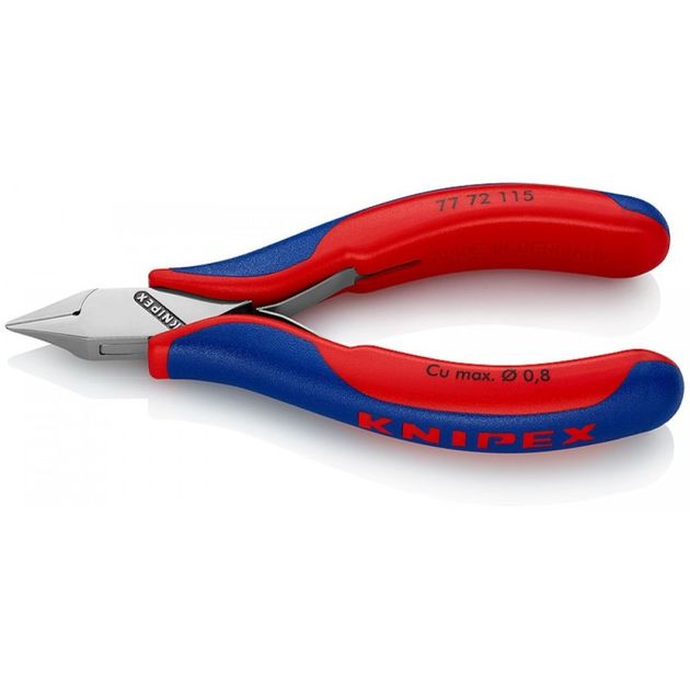 Кусачки боковые KNIPEX 77 72 115 для электроники, фото  | SNABZHENIE.com.ua