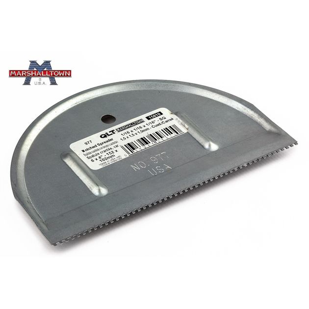 Зубчатый шпатель MARSHALLTOWN QLT 152х102 мм зуб 1,5 х1,5  мм, фото , изображение 2 | SNABZHENIE.com.ua Зубчатый шпатель MARSHALLTOWN QLT 152х102 мм зуб 1,5 х1,5  мм, фото , изображение 2 | SNABZHENIE.com.ua