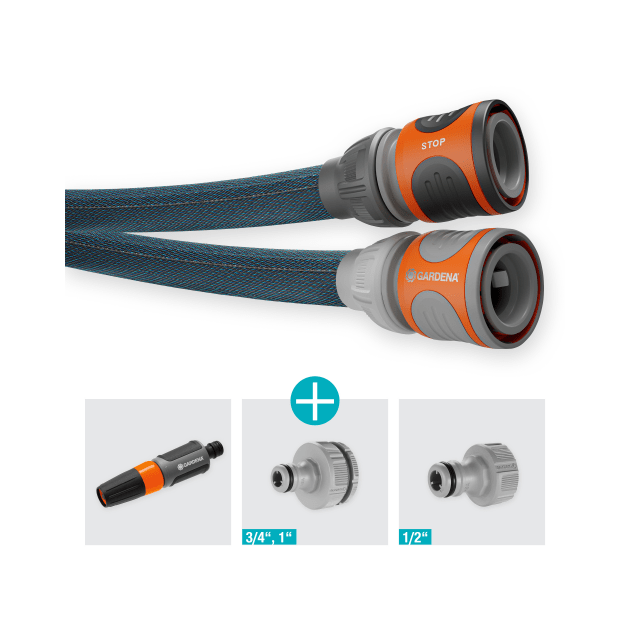 Шланг текстильный Gardena Liano Xtreme Set 13 мм (1/2") 25 м, фото , зображення 10 | SNABZHENIE.com.ua Шланг текстильный Gardena Liano Xtreme Set 13 мм (1/2") 25 м, фото , зображення 10 | SNABZHENIE.com.ua
