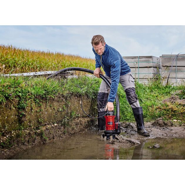 Einhell Насос дренажний GE-DP 900 Cut, 900Вт, 16000 л·год, вис. под. 11.5м, занурення 7м, 12.8кг, фото , изображение 3 | SNABZHENIE.com.ua Einhell Насос дренажний GE-DP 900 Cut, 900Вт, 16000 л·год, вис. под. 11.5м, занурення 7м, 12.8кг, фото , изображение 3 | SNABZHENIE.com.ua