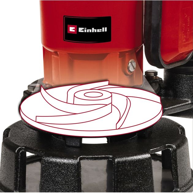 Einhell Насос дренажний GE-DP 900 Cut, 900Вт, 16000 л·год, вис. под. 11.5м, занурення 7м, 12.8кг, фото , изображение 9 | SNABZHENIE.com.ua Einhell Насос дренажний GE-DP 900 Cut, 900Вт, 16000 л·год, вис. под. 11.5м, занурення 7м, 12.8кг, фото , изображение 9 | SNABZHENIE.com.ua