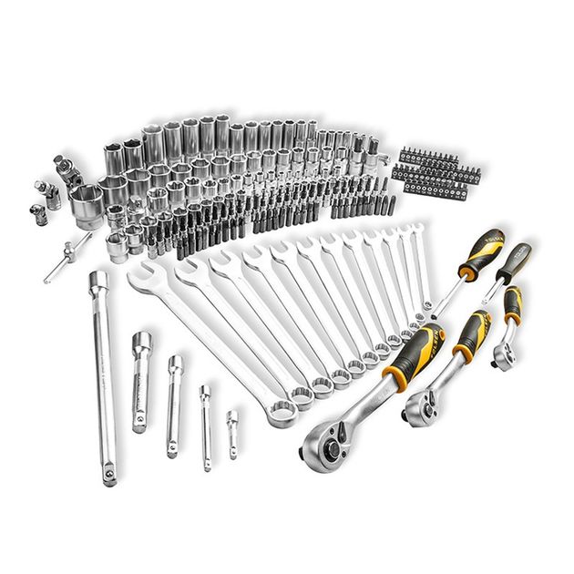 Tolsen Набір інструментів, 216шт, 1/2", 1/4", 3/8", комбіновані ключі, торцеві головки, біти,CrV, кейс, фото , изображение 3 | SNABZHENIE.com.ua Tolsen Набір інструментів, 216шт, 1/2", 1/4", 3/8", комбіновані ключі, торцеві головки, біти,CrV, кейс, фото , изображение 3 | SNABZHENIE.com.ua