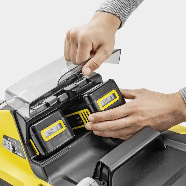 Karcher Газонокосарка акумуляторна LMO 5-18 Dual 18В 41см 25-70мм (без АКБ та ЗП), фото , изображение 5 | SNABZHENIE.com.ua Karcher Газонокосарка акумуляторна LMO 5-18 Dual 18В 41см 25-70мм (без АКБ та ЗП), фото , изображение 5 | SNABZHENIE.com.ua