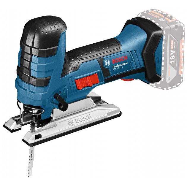 Bosch Лобзик GST 18 V-LI S, акум., 18В, хід 23мм, 2,4кг, Solo, фото , зображення 2 | SNABZHENIE.com.ua Bosch Лобзик GST 18 V-LI S, акум., 18В, хід 23мм, 2,4кг, Solo, фото , зображення 2 | SNABZHENIE.com.ua