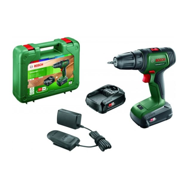 Bosch Шуруповерт-дриль UniversalDrill 18V, 2x1.5Ач, 40Нм, 440/1450 об/хв, ЗП, 1.2кг, кейс, фото , изображение 7 | SNABZHENIE.com.ua Bosch Шуруповерт-дриль UniversalDrill 18V, 2x1.5Ач, 40Нм, 440/1450 об/хв, ЗП, 1.2кг, кейс, фото , изображение 7 | SNABZHENIE.com.ua