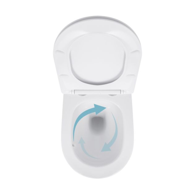 Унитаз подвесной Qtap Jay безободковый с сиденьем Soft-close QT07335175W, фото , зображення 6 | SNABZHENIE.com.ua Унитаз подвесной Qtap Jay безободковый с сиденьем Soft-close QT07335175W, фото , зображення 6 | SNABZHENIE.com.ua