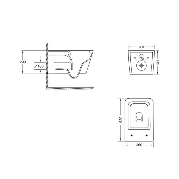 Унитаз подвесной Qtap Crow безободковый с сиденьем Soft-close QT05335170W, фото , зображення 2 | SNABZHENIE.com.ua Унитаз подвесной Qtap Crow безободковый с сиденьем Soft-close QT05335170W, фото , зображення 2 | SNABZHENIE.com.ua