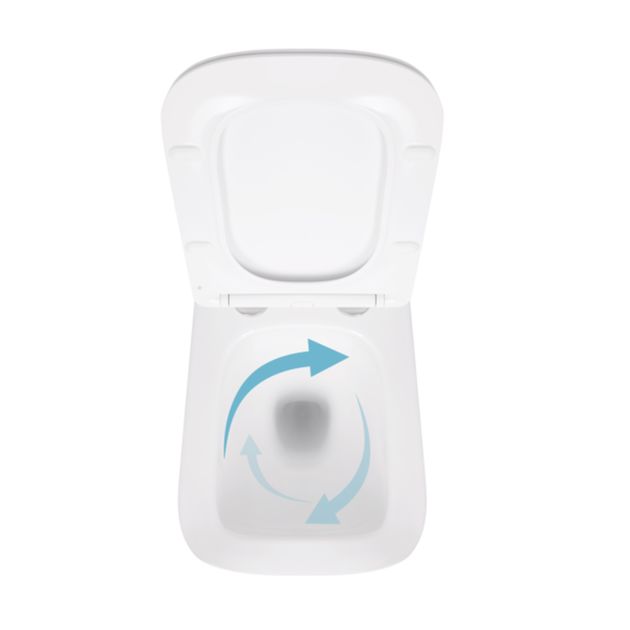 Унитаз подвесной Qtap Crow безободковый с сиденьем Soft-close QT05335170W, фото , зображення 6 | SNABZHENIE.com.ua Унитаз подвесной Qtap Crow безободковый с сиденьем Soft-close QT05335170W, фото , зображення 6 | SNABZHENIE.com.ua
