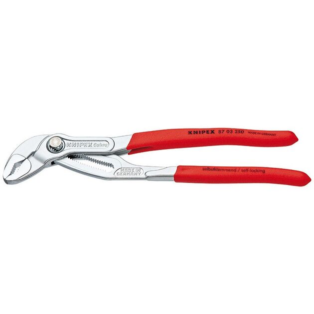 Сантехнічні кліщі Cobra, хромовані KNIPEX 87 03 250 SB, фото  | SNABZHENIE.com.ua