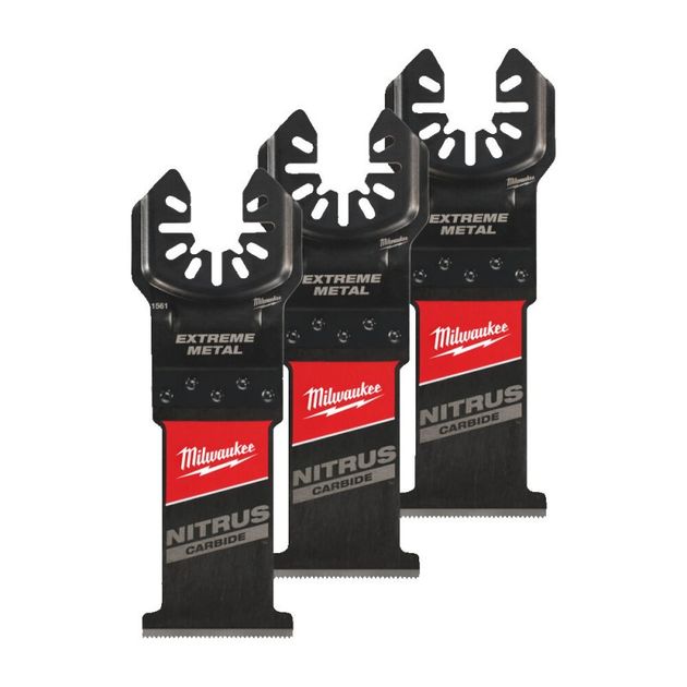 Полотно для мультитула Bi-Metal Carbide M Nitrius OPEN-LOK™ MILWAUKEE, 35х50мм, (3шт),  (металл), фото  | SNABZHENIE.com.ua