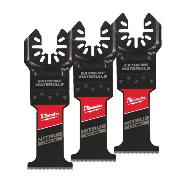 Полотно для мультитула Bi-Metal Carbide WM Nitrius OPEN-LOK™ MILWAUKEE, 35х50мм, (3шт), фото  | SNABZHENIE.com.ua
