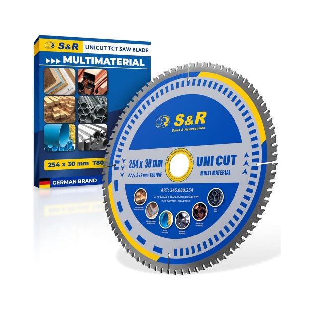 Диск пильный универсальный S&R UniCut Meister FWF 254х30х3 мм, фото  | SNABZHENIE.com.ua