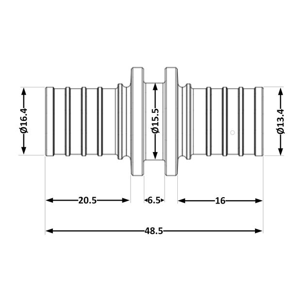 Переходних под натяжную гильзу Icma №1032 d16х2,2-20х2,8 851032GWBO05, фото , изображение 2 | SNABZHENIE.com.ua Переходних под натяжную гильзу Icma №1032 d16х2,2-20х2,8 851032GWBO05, фото , изображение 2 | SNABZHENIE.com.ua