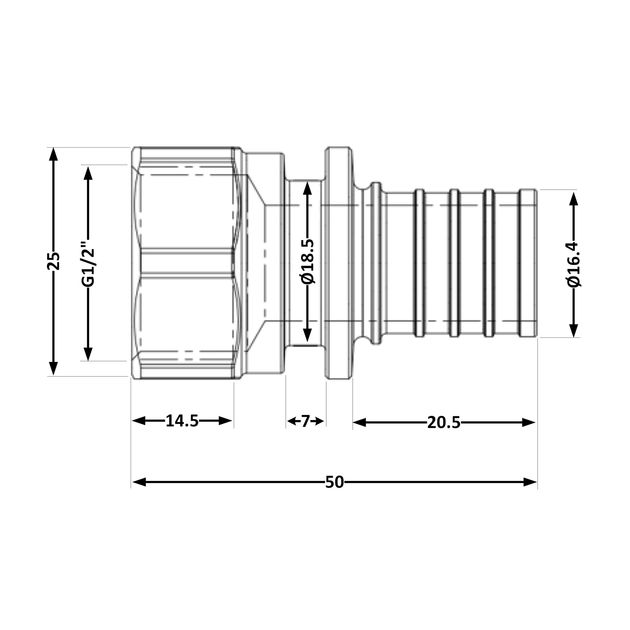 Переходних под натяжную гильзу Icma №1033 d20х2,8-1/2"В 851033ADGW05, фото , изображение 2 | SNABZHENIE.com.ua Переходних под натяжную гильзу Icma №1033 d20х2,8-1/2"В 851033ADGW05, фото , изображение 2 | SNABZHENIE.com.ua