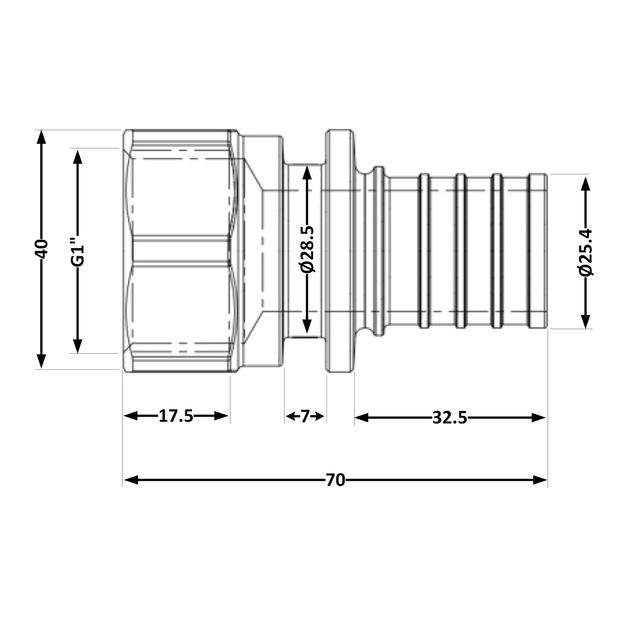 Переходних под натяжную гильзу Icma №1033 d32х4,4-1"В 851033AFGY0, фото , изображение 2 | SNABZHENIE.com.ua Переходних под натяжную гильзу Icma №1033 d32х4,4-1"В 851033AFGY0, фото , изображение 2 | SNABZHENIE.com.ua