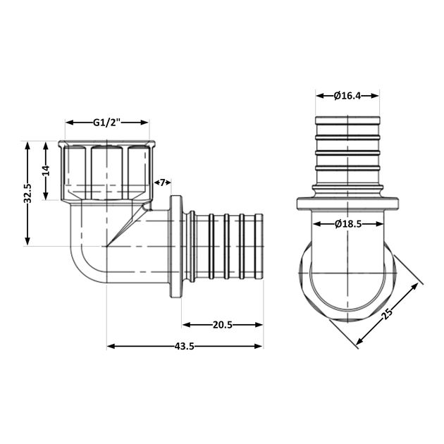 Угол натяжной Icma №1037 d20х2,8-1/2"В 851037ADGW05, фото , изображение 2 | SNABZHENIE.com.ua Угол натяжной Icma №1037 d20х2,8-1/2"В 851037ADGW05, фото , изображение 2 | SNABZHENIE.com.ua