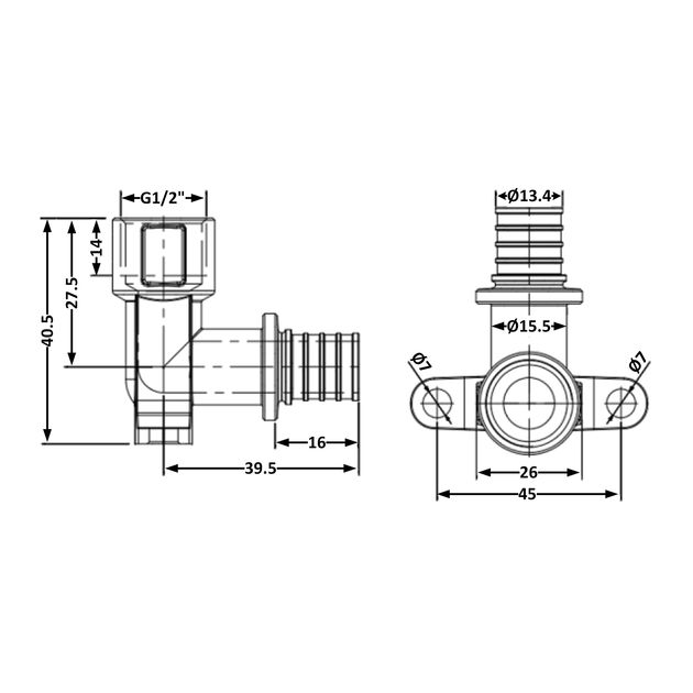 Угол натяжной Icma №1040 d16х2,2-1/2"В настенный 851040ADBO05, фото , изображение 2 | SNABZHENIE.com.ua Угол натяжной Icma №1040 d16х2,2-1/2"В настенный 851040ADBO05, фото , изображение 2 | SNABZHENIE.com.ua