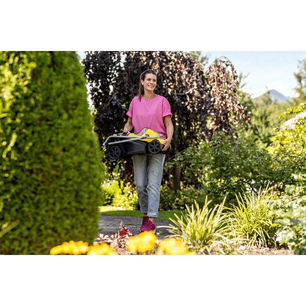 Karcher Газонокосарка акумуляторна LMO 2-18 Battery 18В 32см акб 1х5А·год 25-60мм, фото , изображение 7 | SNABZHENIE.com.ua Karcher Газонокосарка акумуляторна LMO 2-18 Battery 18В 32см акб 1х5А·год 25-60мм, фото , изображение 7 | SNABZHENIE.com.ua
