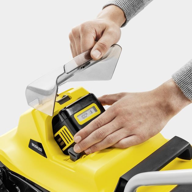 Karcher Газонокосарка акумуляторна LMO 2-18 Battery 18В 32см акб 1х5А·год 25-60мм, фото , изображение 6 | SNABZHENIE.com.ua Karcher Газонокосарка акумуляторна LMO 2-18 Battery 18В 32см акб 1х5А·год 25-60мм, фото , изображение 6 | SNABZHENIE.com.ua