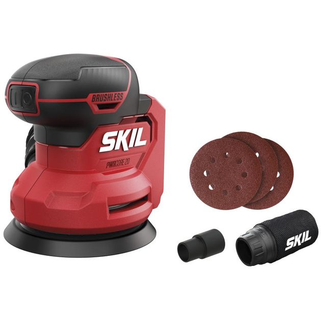 Skil Шліфмашина ексцентрикова акумуляторна SKIL 3746 CA 20В безщіткова 125 мм 11000-22000кол·хв 1.2кг без АКБ та ЗП, фото  | SNABZHENIE.com.ua