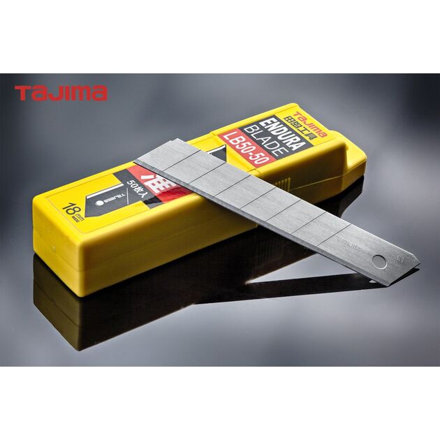 Лезвия для ножа 18 мм TAJIMA (Япония) LB50-50 сегментные 50 шт, фото  | SNABZHENIE.com.ua