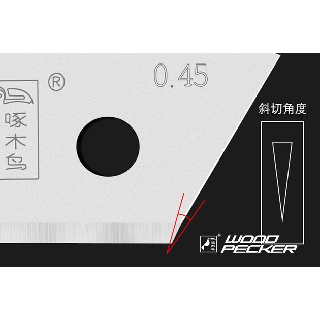 Лезвия для ножа 18мм Woodpecker серые 10шт  FD-09B, фото , зображення 10 | SNABZHENIE.com.ua Лезвия для ножа 18мм Woodpecker серые 10шт  FD-09B, фото , зображення 10 | SNABZHENIE.com.ua